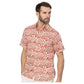 Camicia estiva a maniche corte in voile di cotone