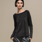Maglione in maglia lurex da donna