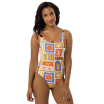Costume intero Calypso con stampa multicolor