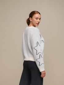 Maglione in maglia morbida con stelle
