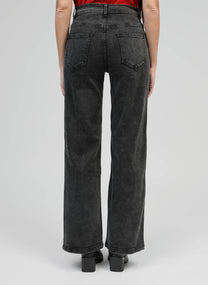 Jeans Party grigio a vita alta