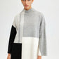 Tunica in maglia con fascia al collo