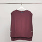 Poncho senza maniche in maglia strutturata con girocollo