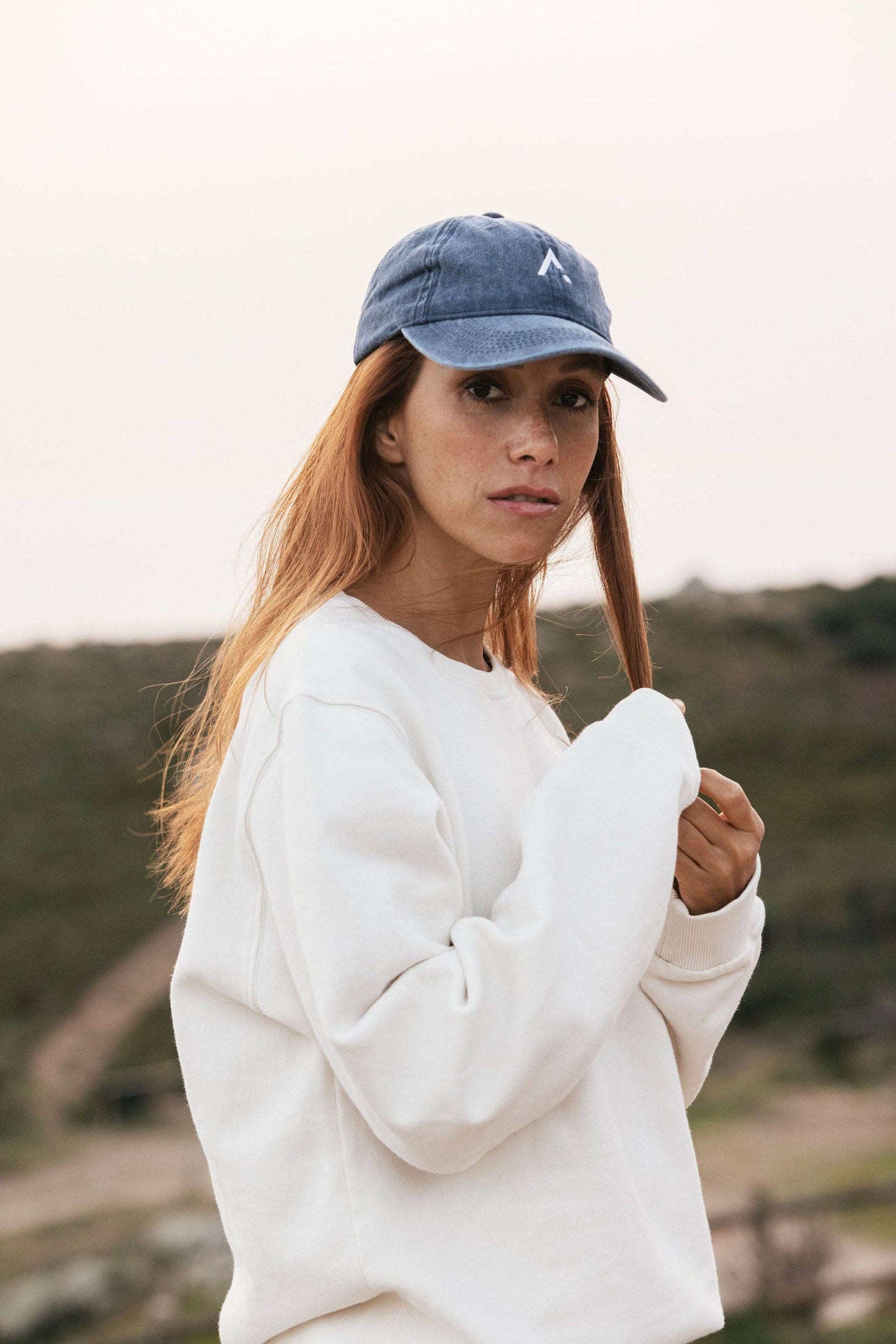 Cappellino baseball washed blu