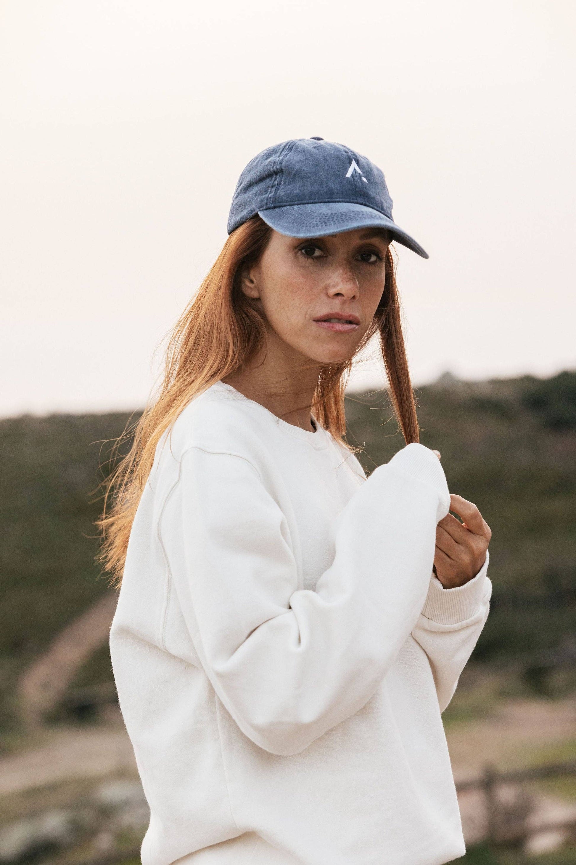 Cappellino baseball washed blu