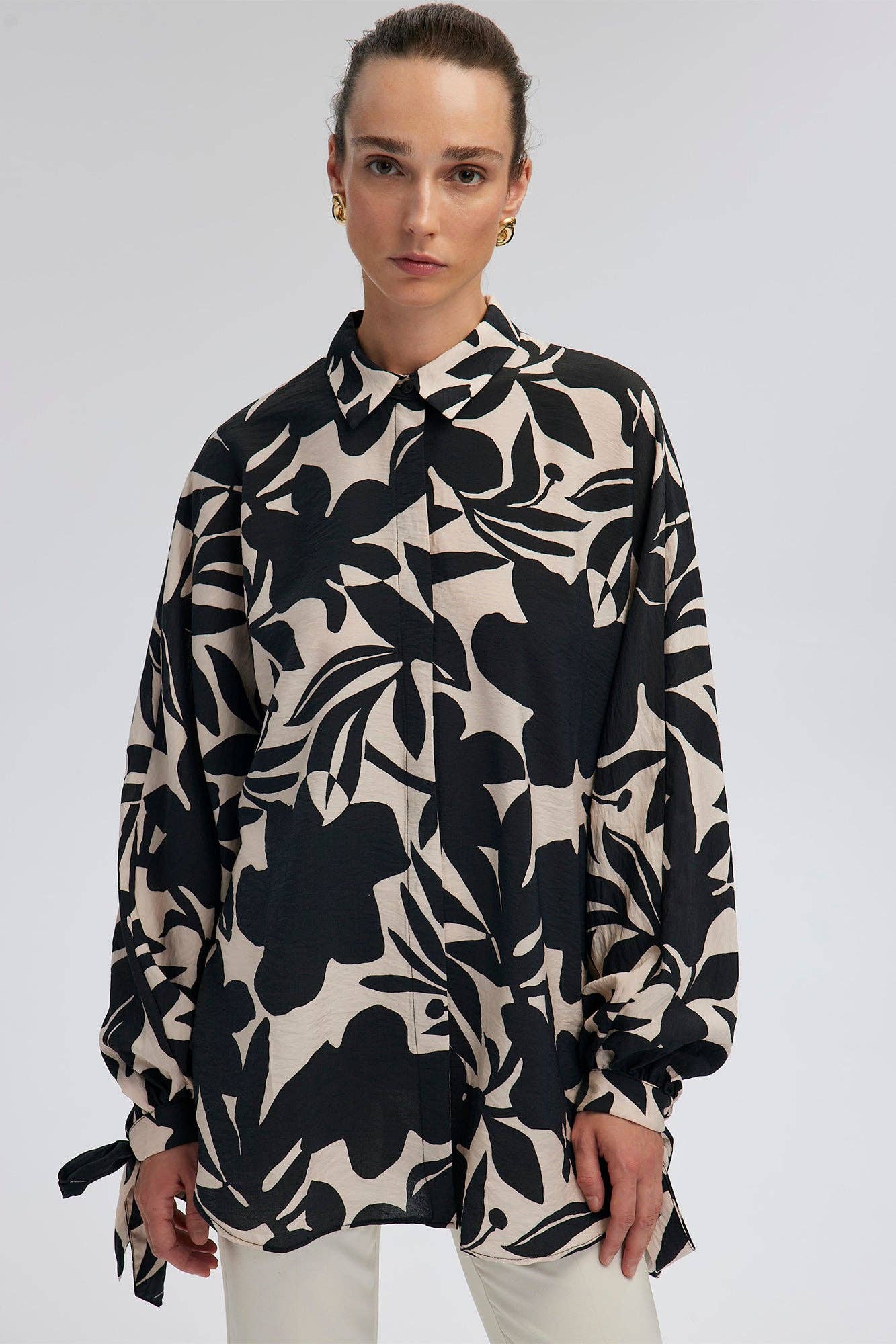 Camicia oversize con dettaglio ai polsini