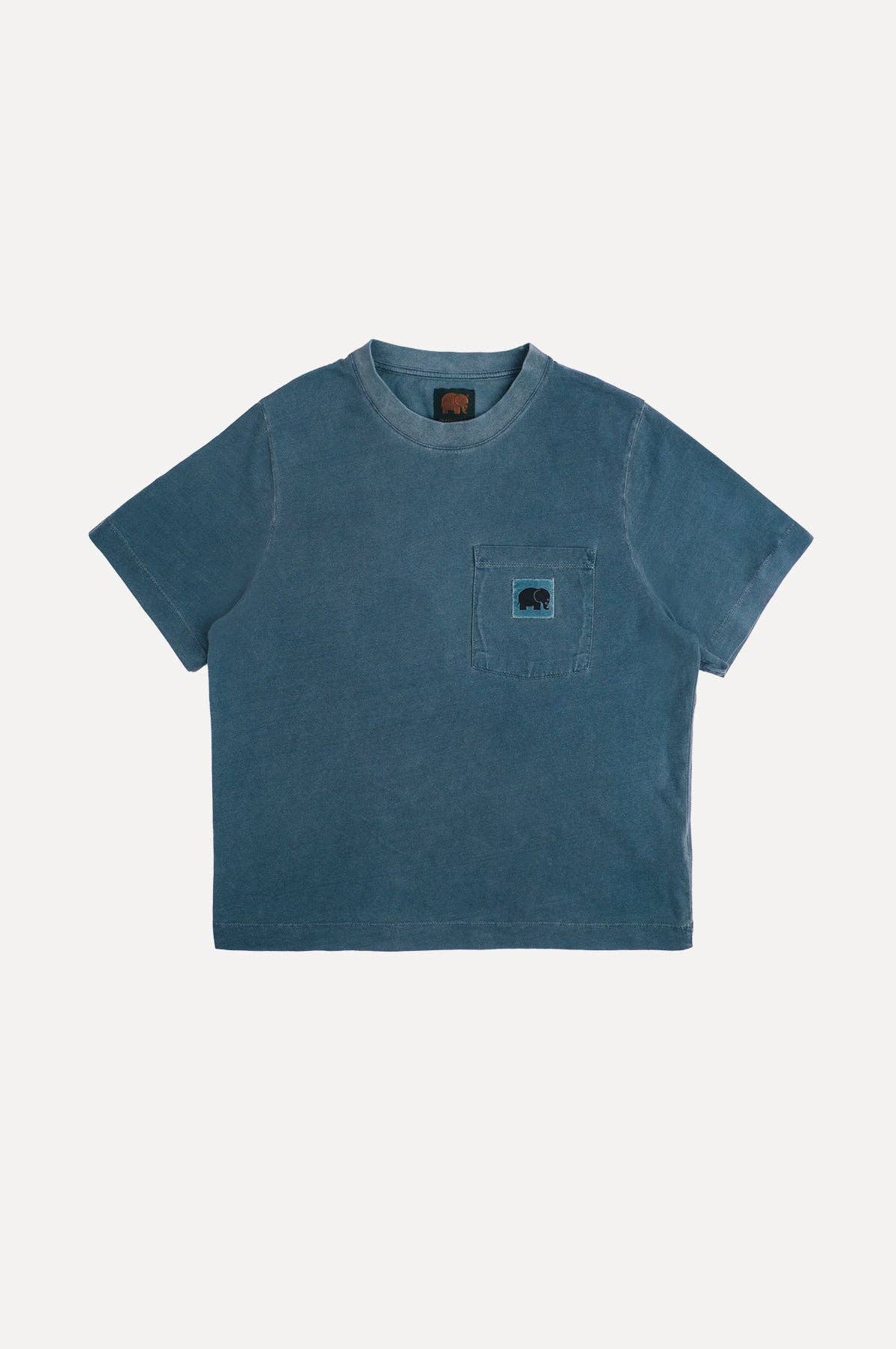 T-shirt donna Garceta tinta a pigmenti verde olmo