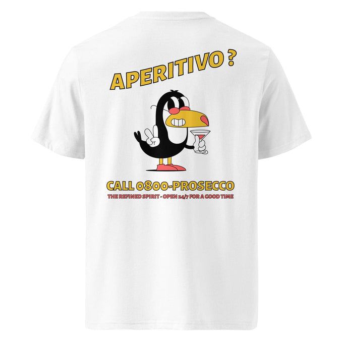T-shirt unisex in cotone biologico con stampa Aperitivo