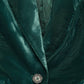 Blazer effetto velluto verde