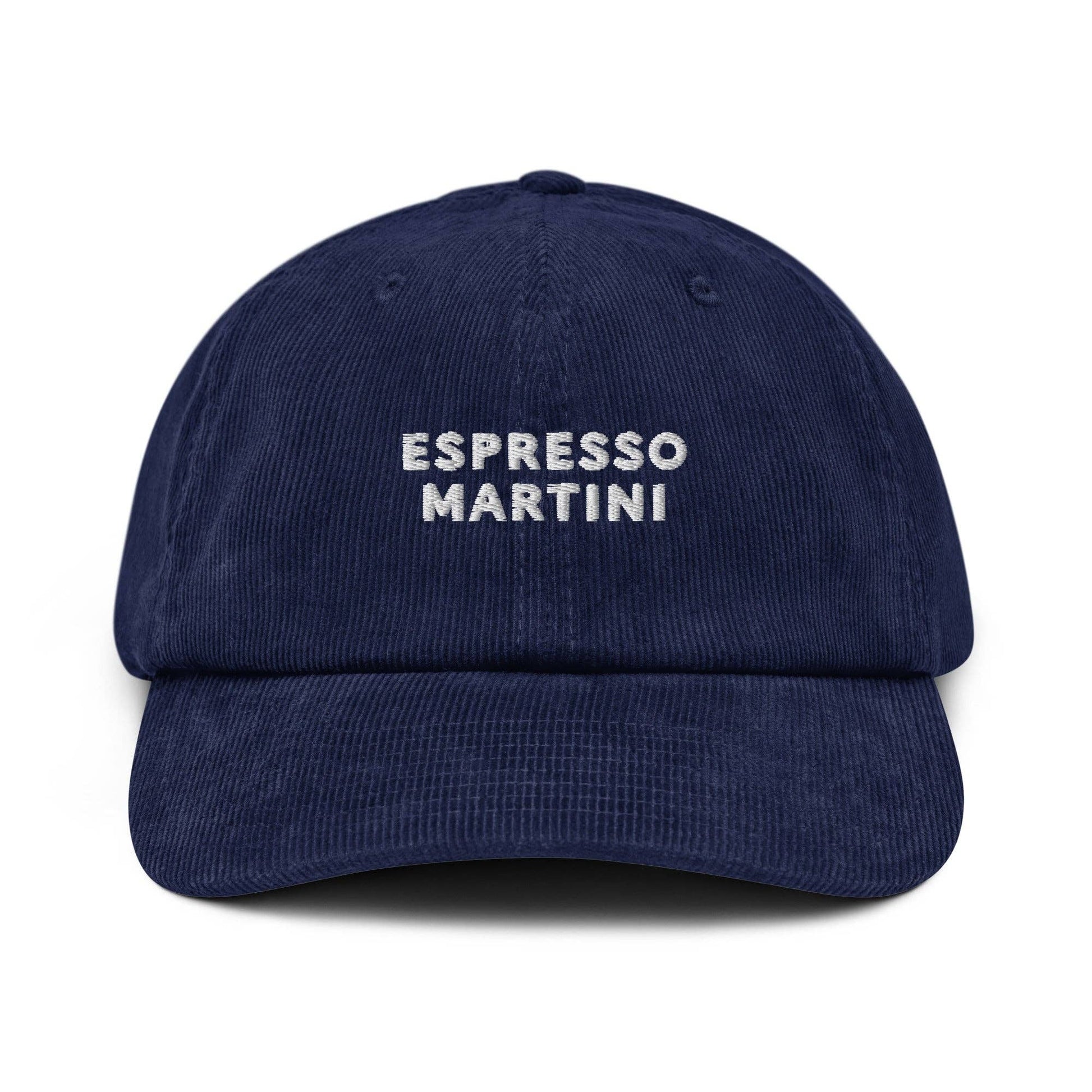 Cappello dad hat in velluto a coste Espresso Martini