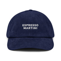 Cappello dad hat in velluto a coste Espresso Martini