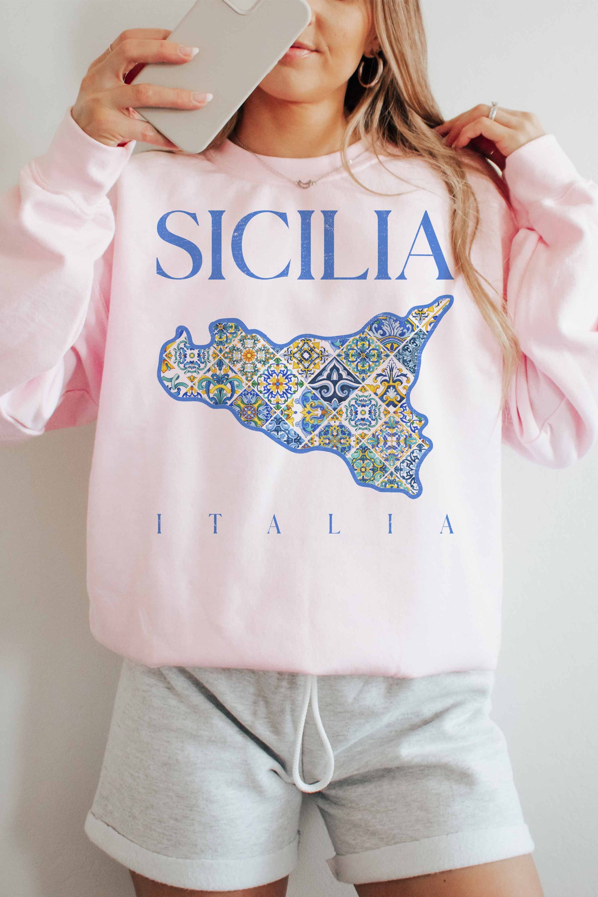 Felpa Oversize Sicilia Italia