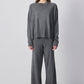 Set maglia e pantaloni in maglia grigio