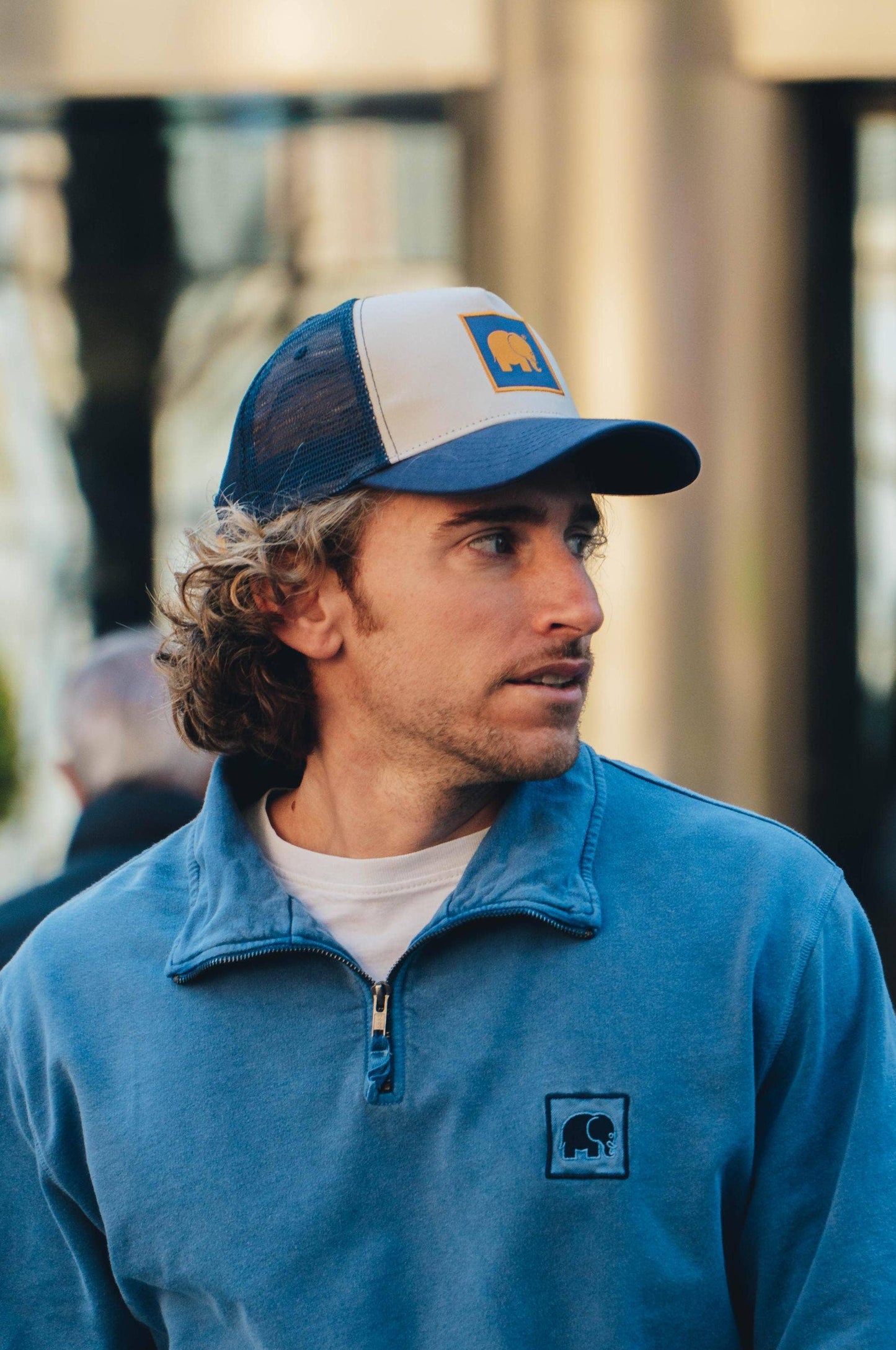 Cappello trucker classico navy