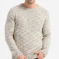 Maglione girocollo spesso Vulcano beige
