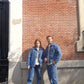 Jeans straight Love Club in denim di cotone biologico