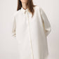 Camicia oversize ecrù a vestibilità comoda
