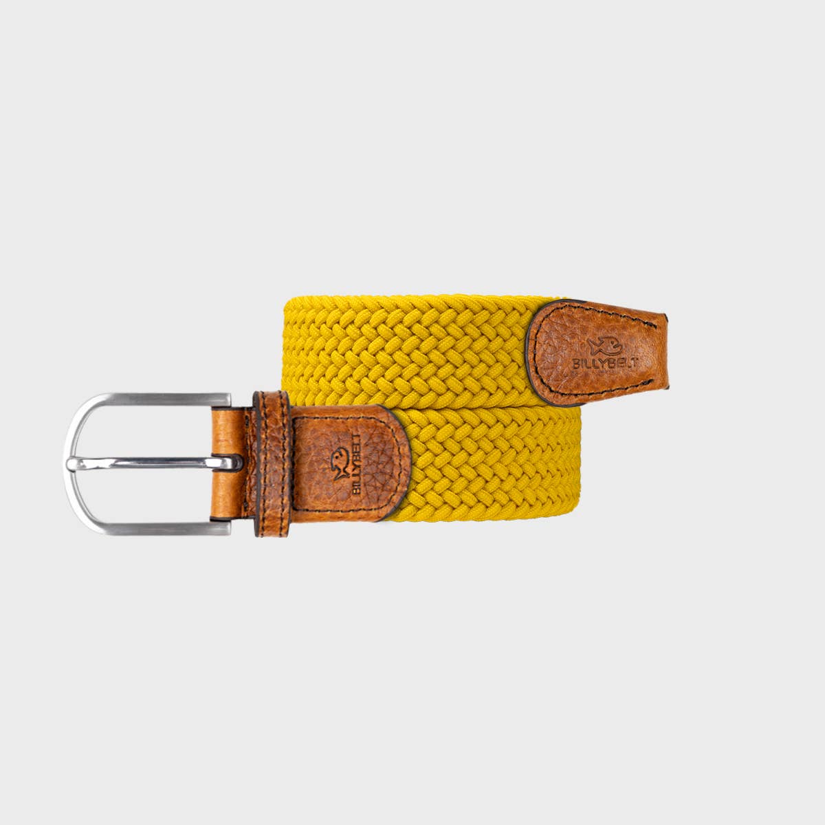 Cintura elastica intrecciata giallo imperiale