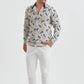 Camicia slim fit elasticizzata con stampa digitale