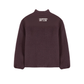 Giacca in pile sherpa rosso-marrone
