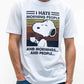T-shirt grafica “Morning People” divertente