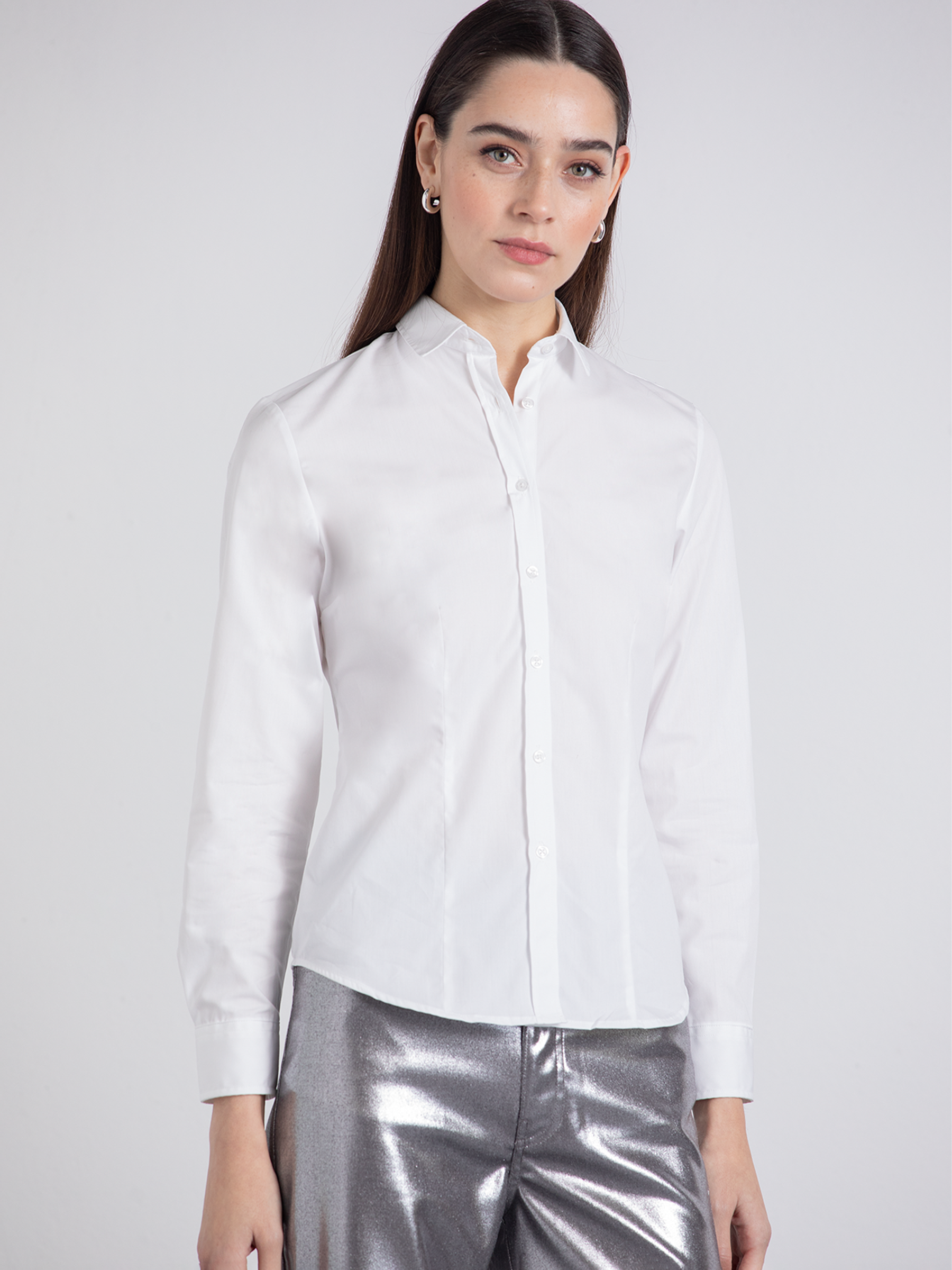 Camicia slim fit in cotone
