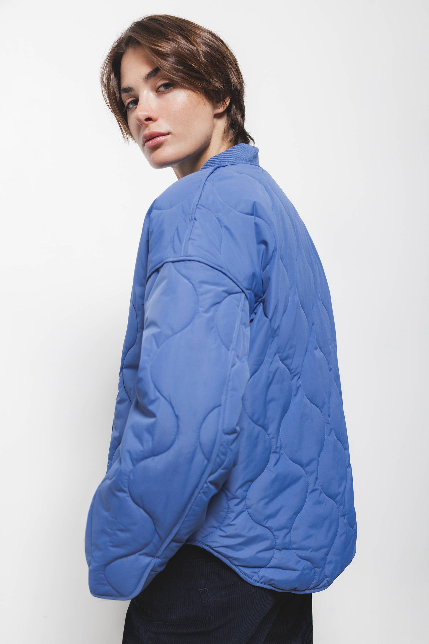 Giacca trapuntata oversize