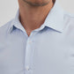 Camicia a nido d’ape slim fit azzurro cielo