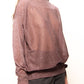 Maxi pullover glitterato con scollo a barca in maglia 3D