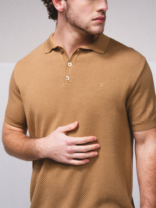 Polo in maglia di cotone a manica corta