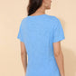 T-shirt TIA in cotone con bottoni sulla spalla sinistra
