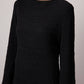 Abito lungo in maglia crochet con maniche lunghe