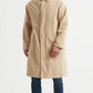 Trench coat elegante beige da uomo