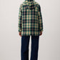 Felpa con cappuccio a quadri oversize
