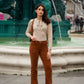 Maglia sottile con fiocco al collo