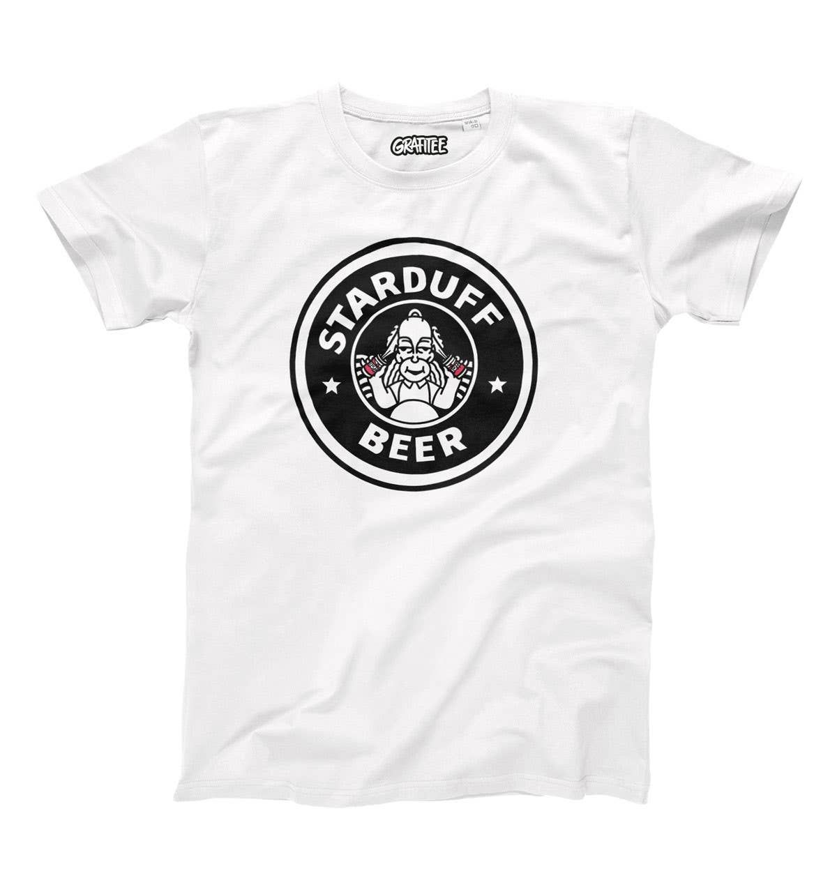 T-shirt unisex in cotone biologico con stampa Starduff Beer