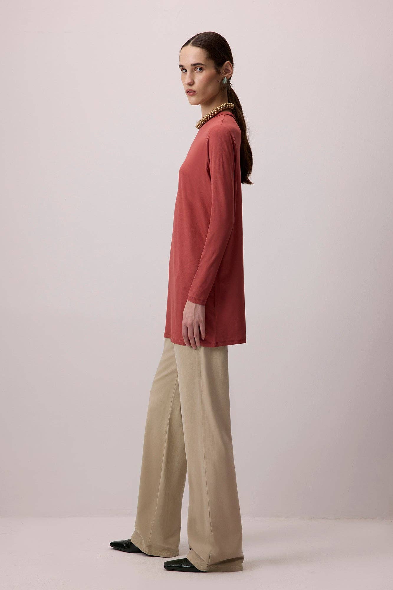 Tunica lunga in viscosa da donna