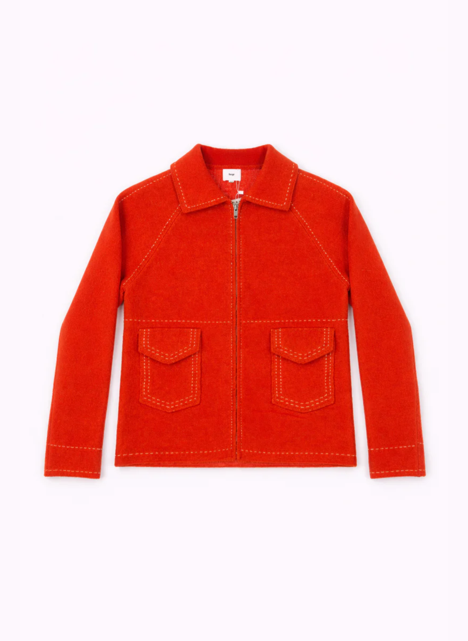 Giacca Niba rossa con zip