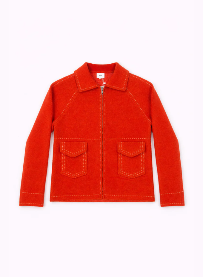 Giacca Niba rossa con zip