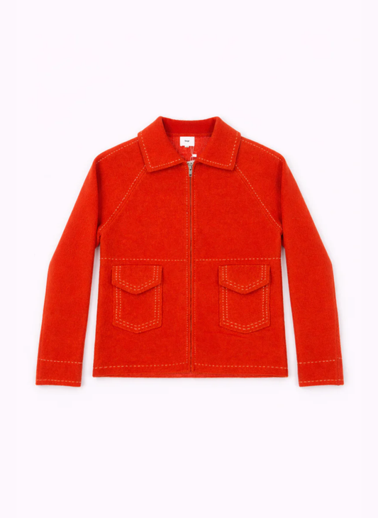 Giacca Niba rossa con zip