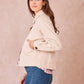 Giacca corta Versailles in gabardine di cotone