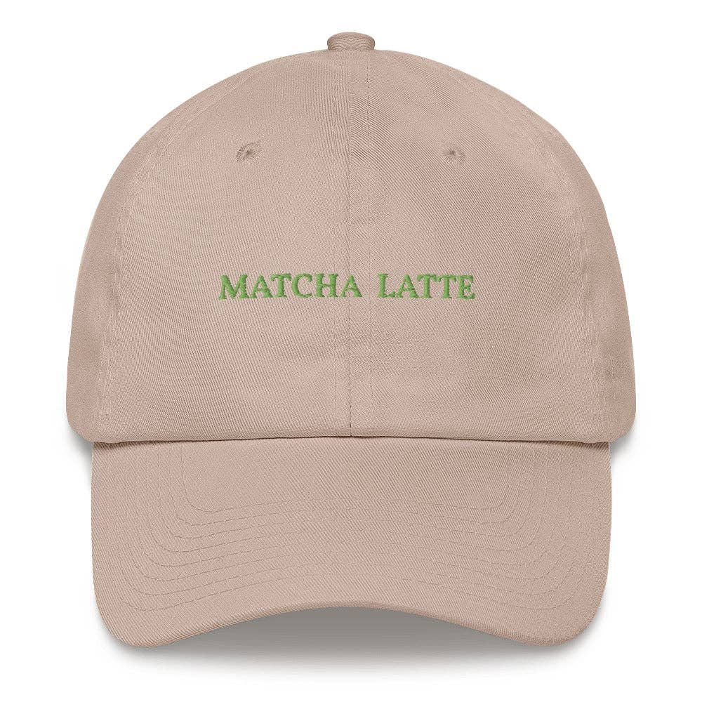 Cappellino Dad Hat “Matcha Latte” Ricamato