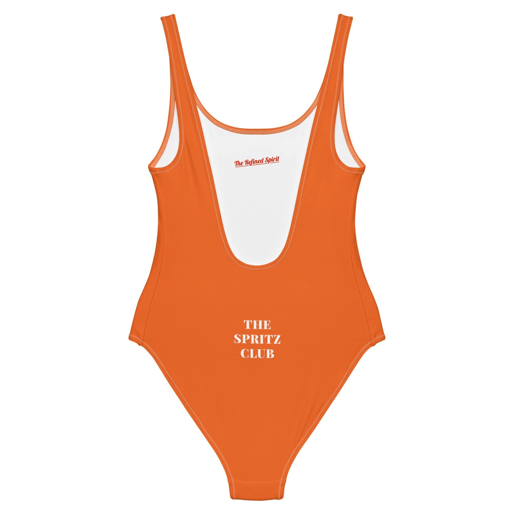 Costume intero arancione con stampa Spritz Club