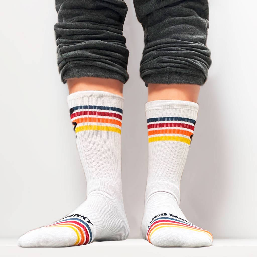 Calze Rainbow Loco Monky a righe arcobaleno