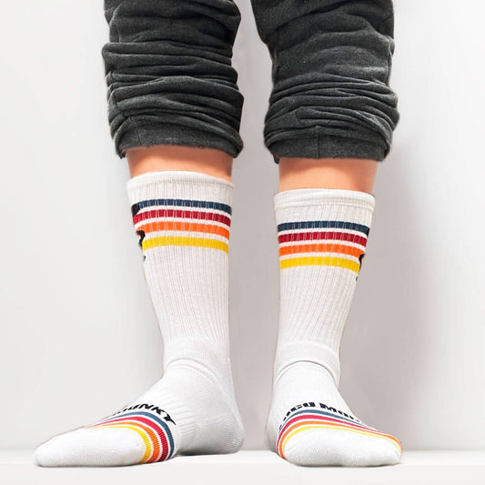 Calze Rainbow Loco Monky a righe arcobaleno