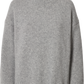 Maglione dolcevita in lana d’agnello grigio mélange