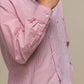 Camicia uomo a righe in cotone misto