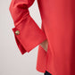 Camicia in popeline misto cotone con polsini ampi