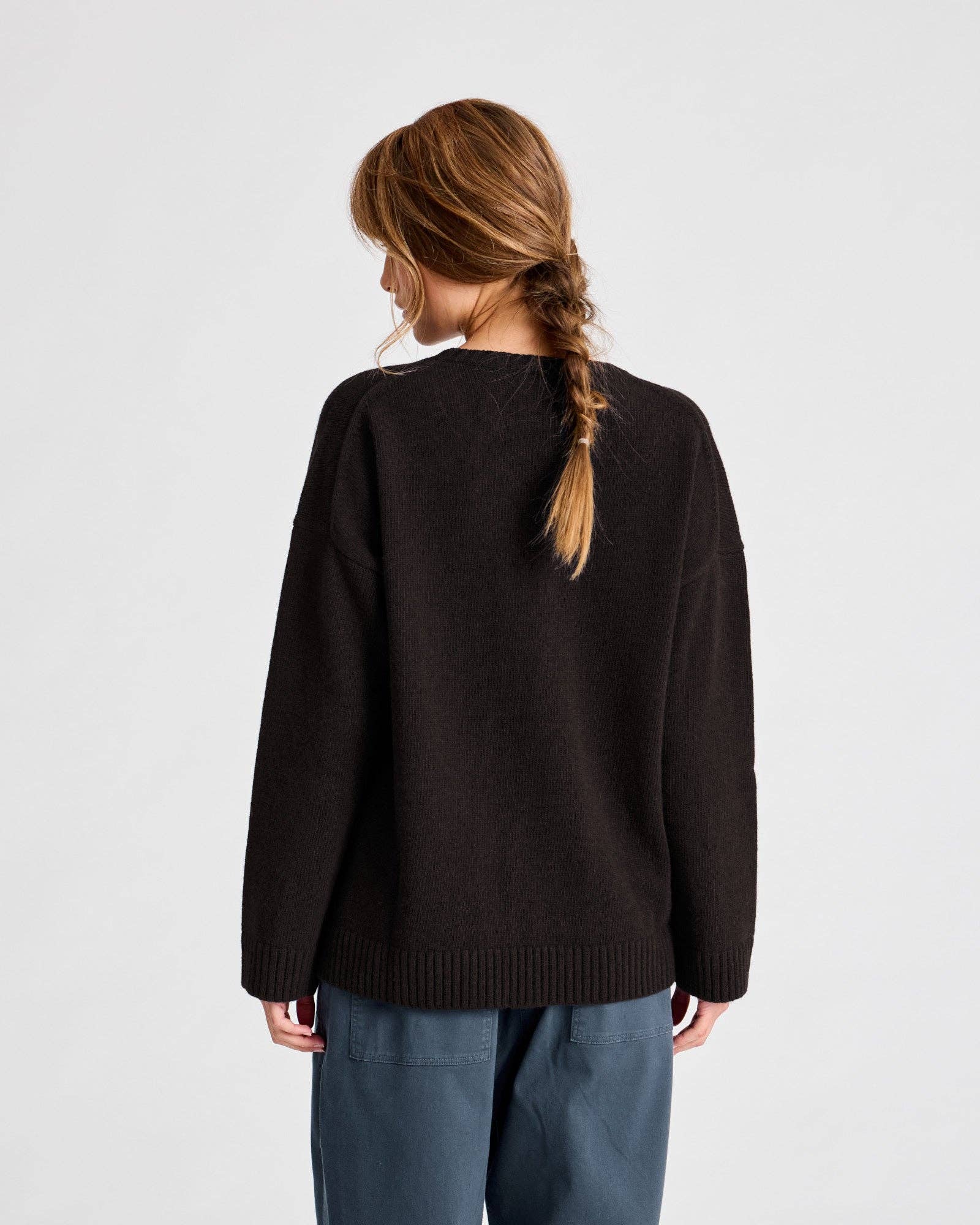 Maglione Emely in lana d’agnello biologica GOTS