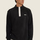 Maglione in pile nero unisex in cotone organico